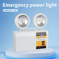 Luz LED de emergencia de doble punto montada en superficie de pared